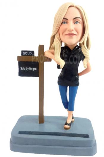 Custom bobbleheads Female Realtor