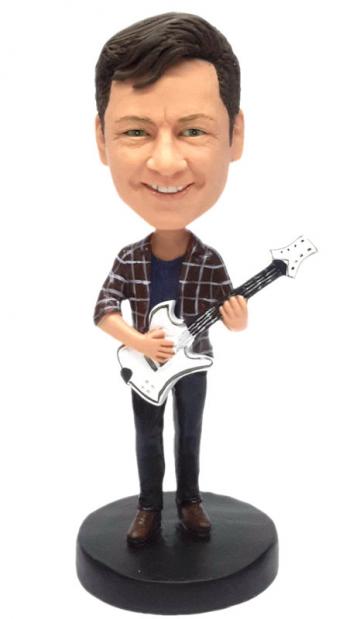 Personalized Bobbleheads Guitar Player