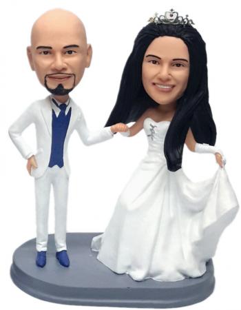 Custom bobbleheads dancing couple anniversary gifts wedding