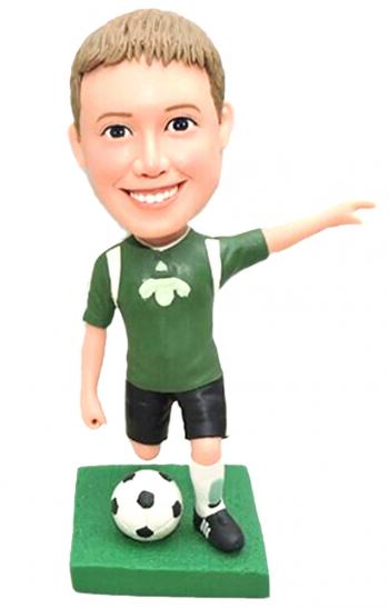 Custom bobblehead boy playing football 2022 world cup bobbleheads