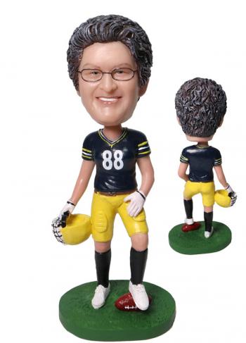 Custom Bobble Head with Green Bay Packers jersey Mother's Day gift for mom