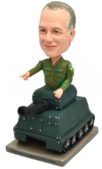 Custom Bobbleheads commender in Tank Bobble heads for him