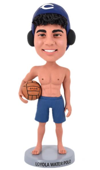 Custom bobbleheads Water polo player fans school team coach