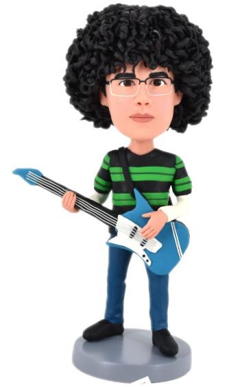 Custom Bobbleheads Guitar Player musician