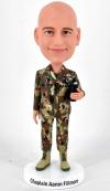 Custom Bobbleheads soldier officer with book