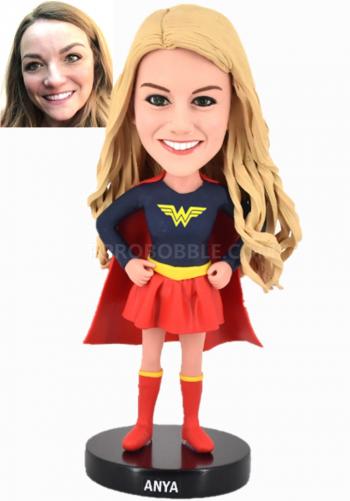 Custom Bobblehead Superwoman office superlady
