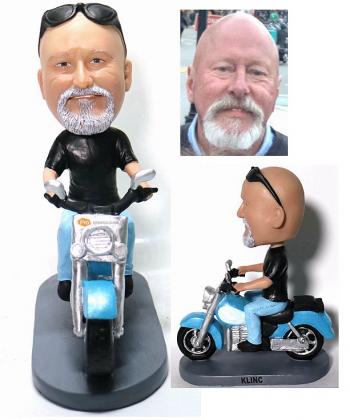 Custom bobbleheads Motorcycle Father's Birthday Gifts For Dad Motorcycle