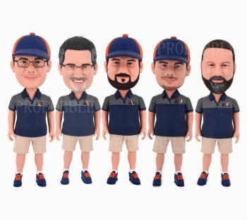 Custom Bulk Group Bobbleheads Company best staffs/boss/manager/worker Bobble heads