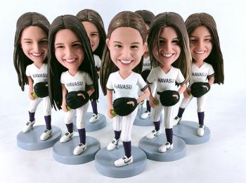 Wholesale Bulk Cheerleader Custom Bobbleheads School baseball team girls 1-20 Cheerleading