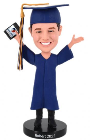 Custom bobbleheads graduation Bobble heads for him any cloths/pose/logo