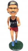 Custom bobblehead doll runner male running