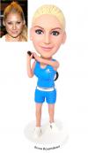 Custom Bobblehead female tennis player fans