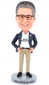 Custom bobbleheads boss hands on waist