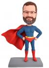 Custom bobbleheads superhero dad Bobble heads for father/boss/boyfriend