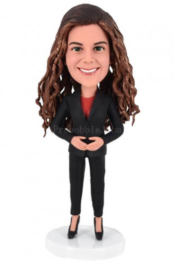 Custom Bobbleheads female boss day Bobble heads Lady in suits