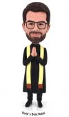 Custom bobbleheads World's Best Priest male Bobble heads