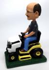 Custom Bobbleheads Driving Mower gardening