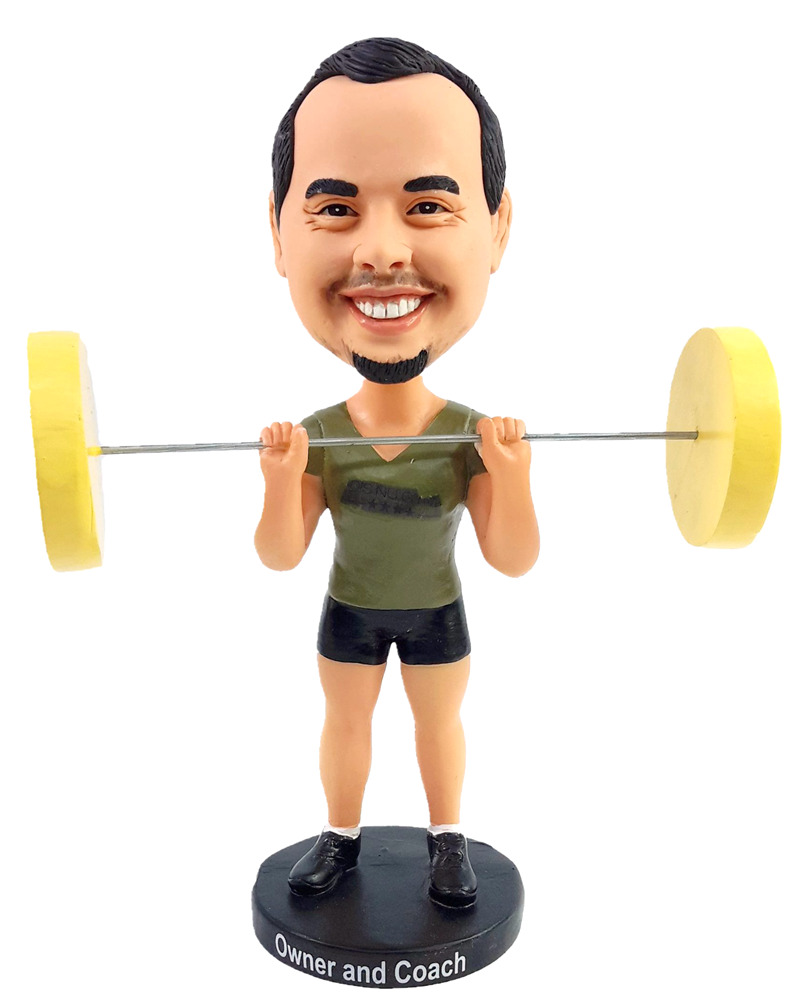 Custom Bobbleheads Male Weight Lifter Weightlifting - Click Image to Close