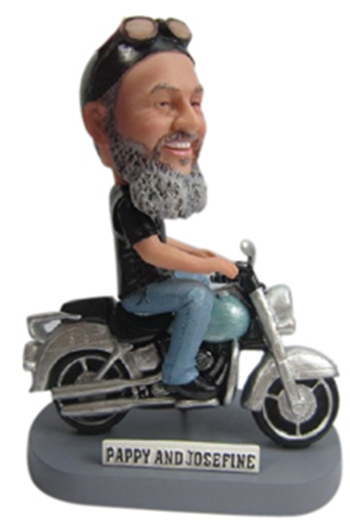 Custom bobblehead harley davidson biker bobbleheads Gifts for dad father's day gifts - Click Image to Close