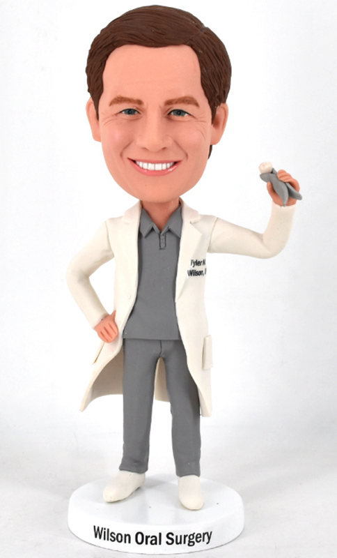 Custom bobblehead best dentist in the world - Click Image to Close