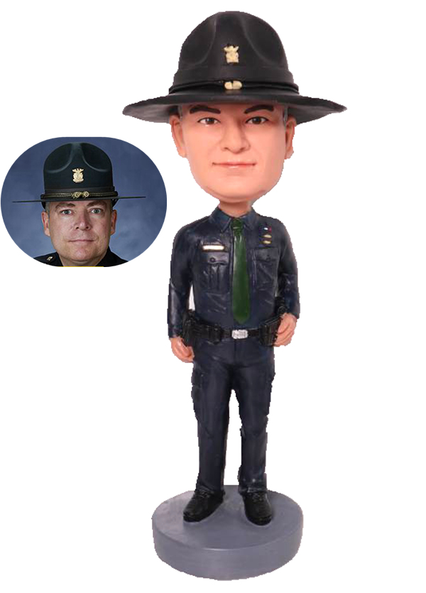 Custom personalized policeman bobbleheads retirement gifts for police officer - Click Image to Close