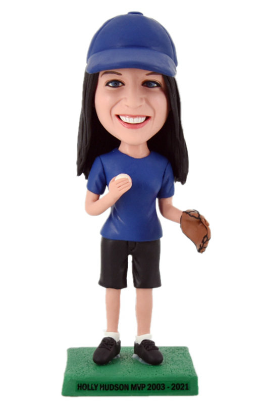 Custom bobblehead baseball female fans（any team） - Click Image to Close